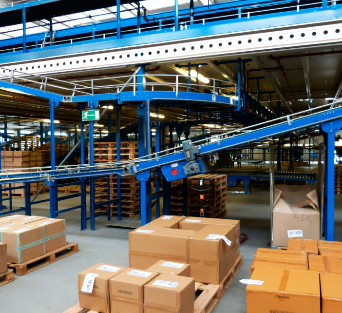 packages in warehouse